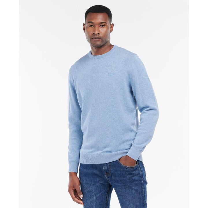 Barbour Maglione Girocollo Uomo Dark Chambray