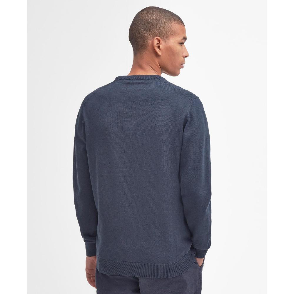 Barbour Maglione girocollo in cotone Pima Uomo Navy