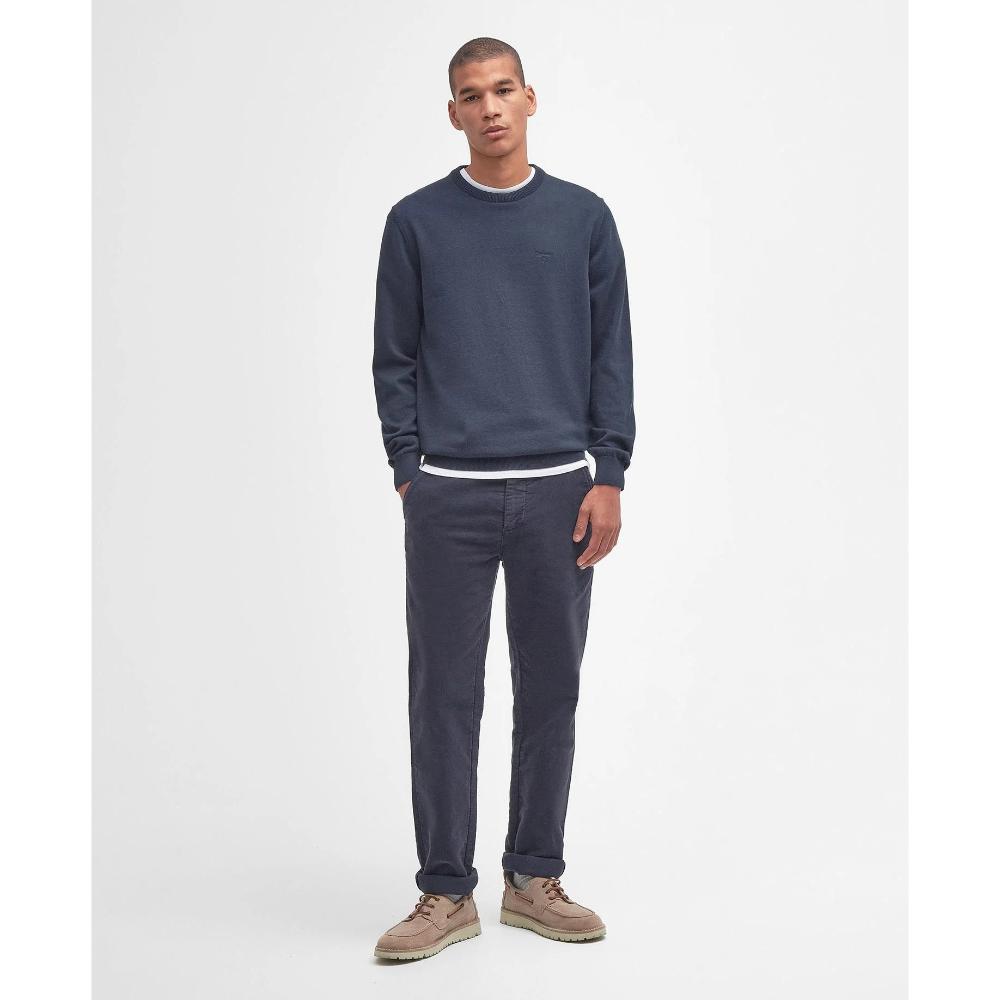 Barbour Maglione girocollo in cotone Pima Uomo Navy