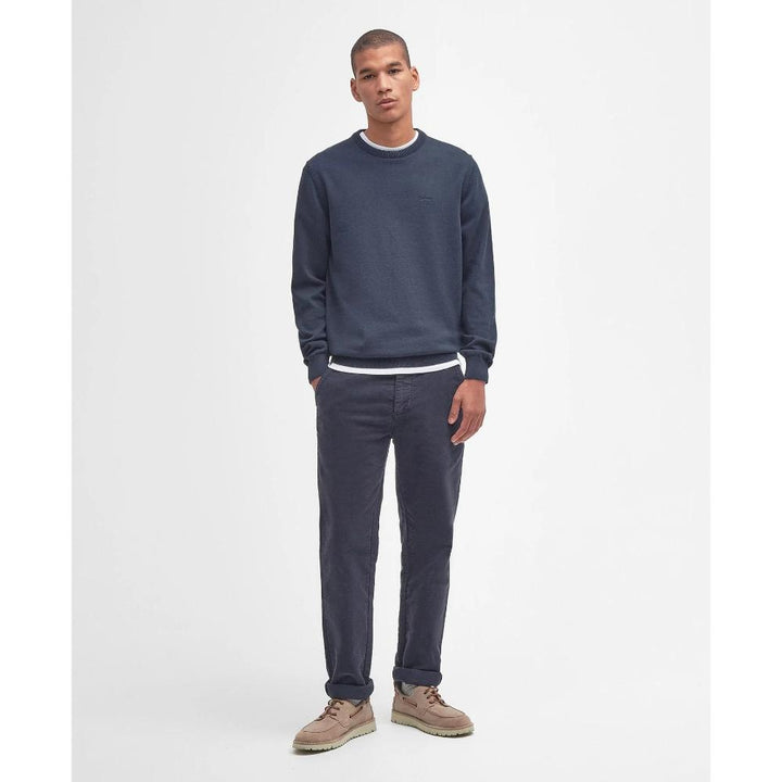 Barbour Maglione girocollo in cotone Pima Uomo Navy
