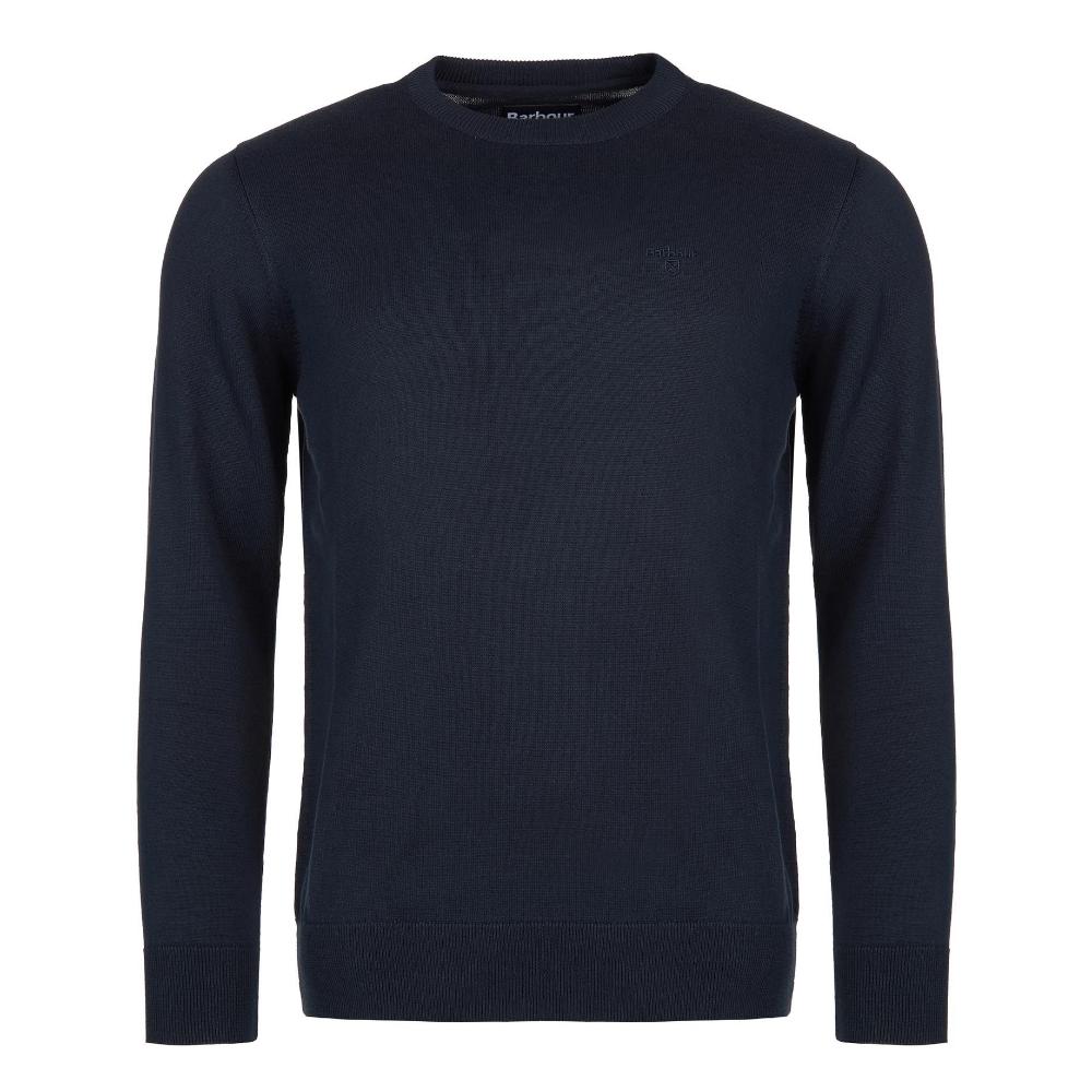Barbour Maglione girocollo in cotone Pima Uomo Navy