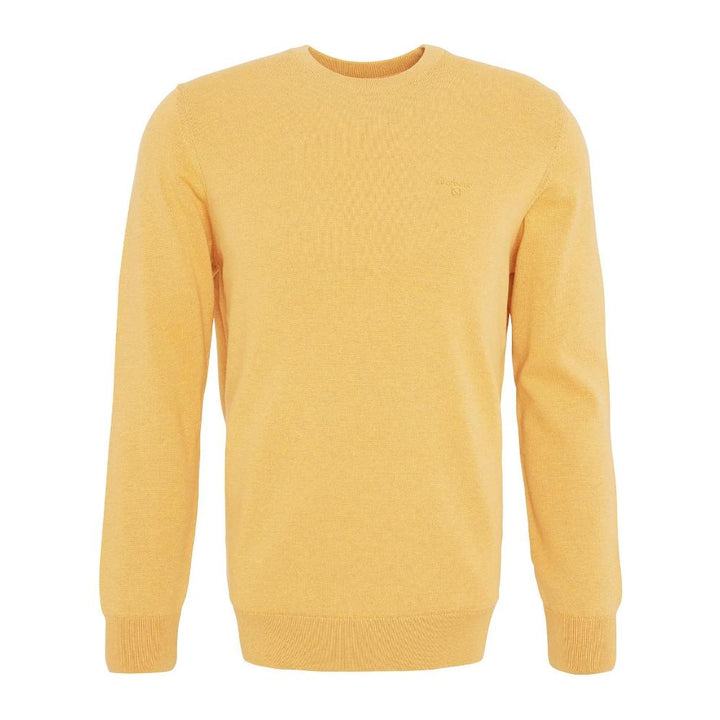 Barbour Maglione girocollo in cotone Pima Uomo Honey Gold