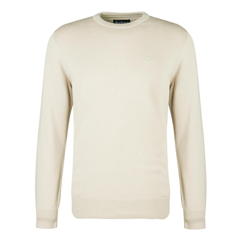 Barbour Maglione girocollo in cotone Pima Uomo Mist