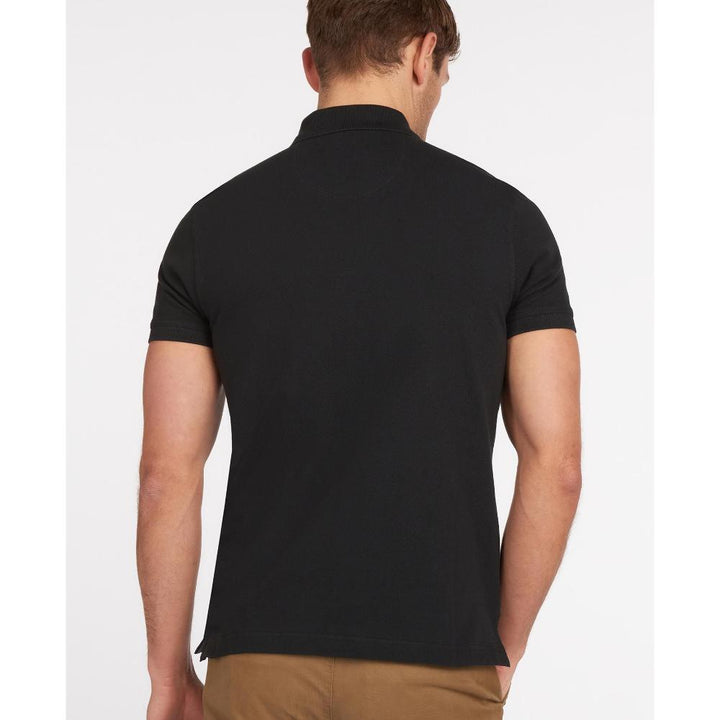 Barbour Polo Cotone Uomo Black