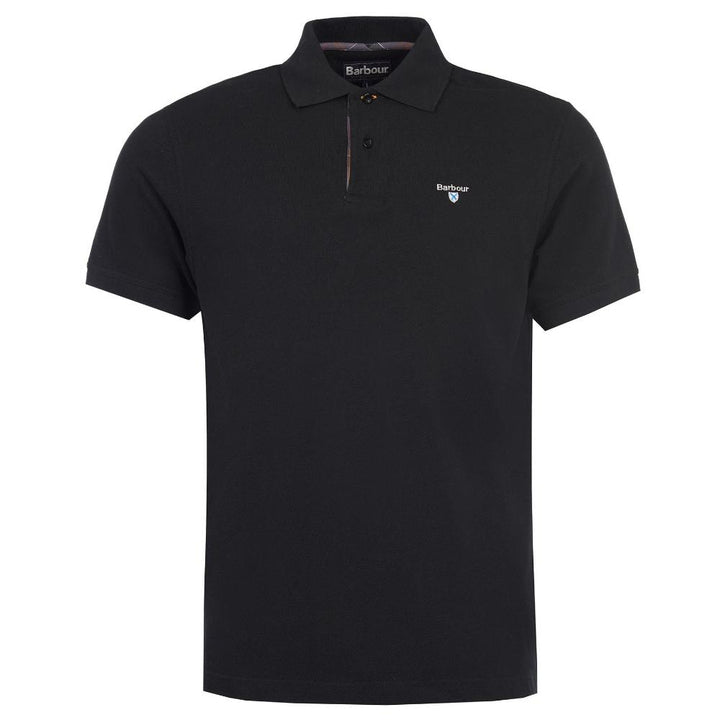 Barbour Polo Cotone Uomo Black