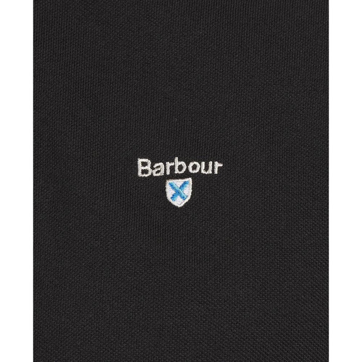 Barbour Polo Cotone Uomo Black