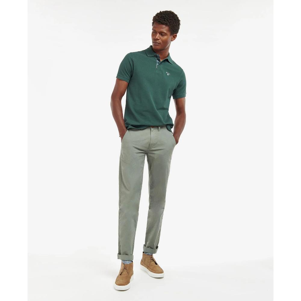 Barbour Polo Cotone Uomo Green Gables