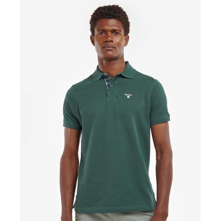 Barbour Polo Cotone Uomo Green Gables