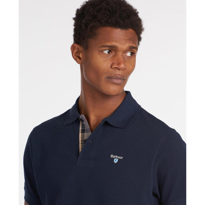 Barbour Polo in cotone Uomo New Navy