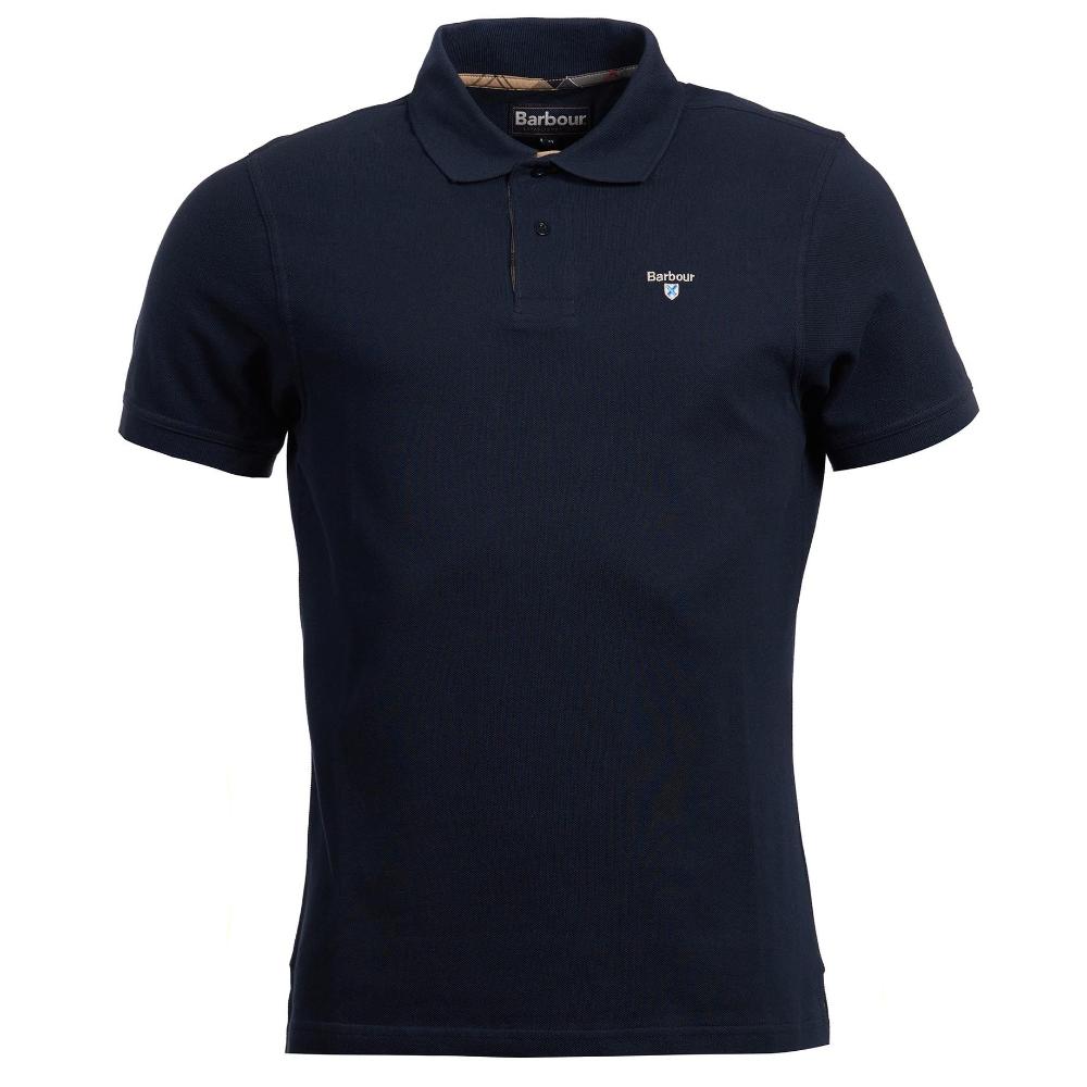 Barbour Polo in cotone Uomo New Navy
