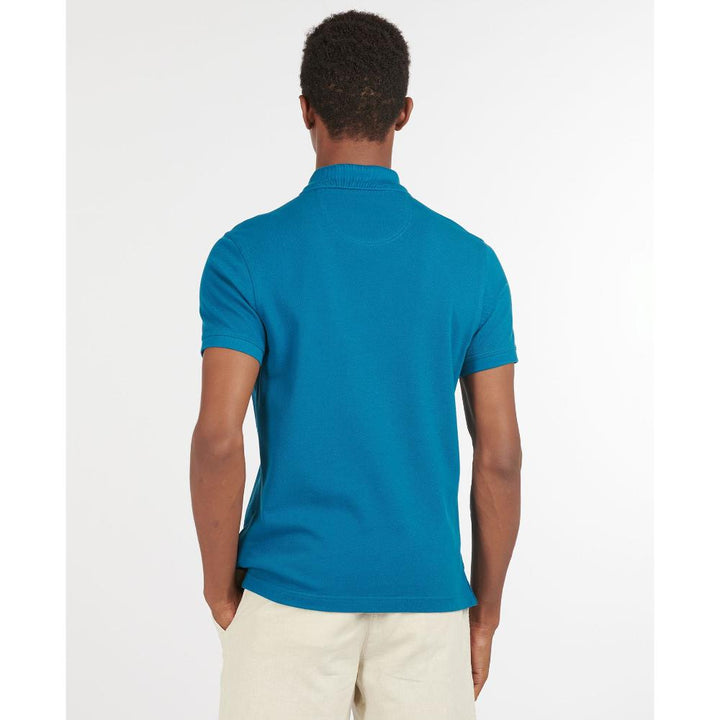 Barbour Polo In Cotone Uomo Lyons Blue