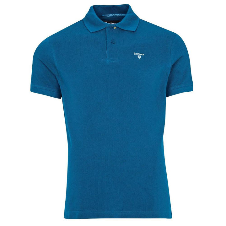Barbour Polo In Cotone Uomo Lyons Blue