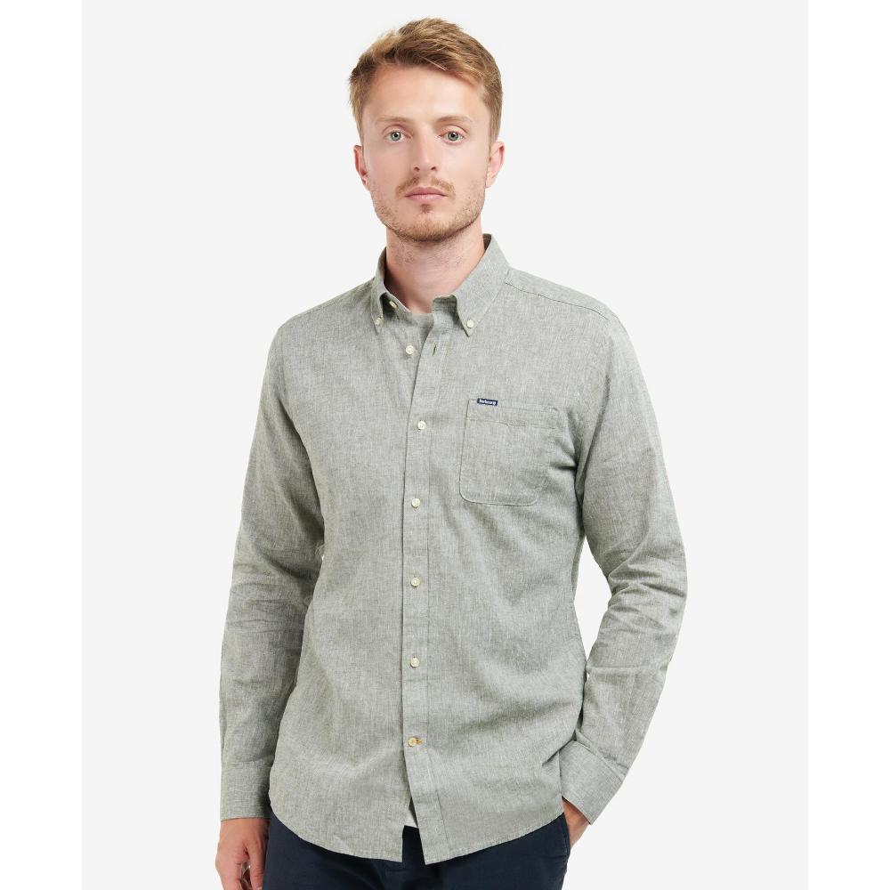 Barbour Camicia sartoriale Nelson Uomo Bleached Olive
