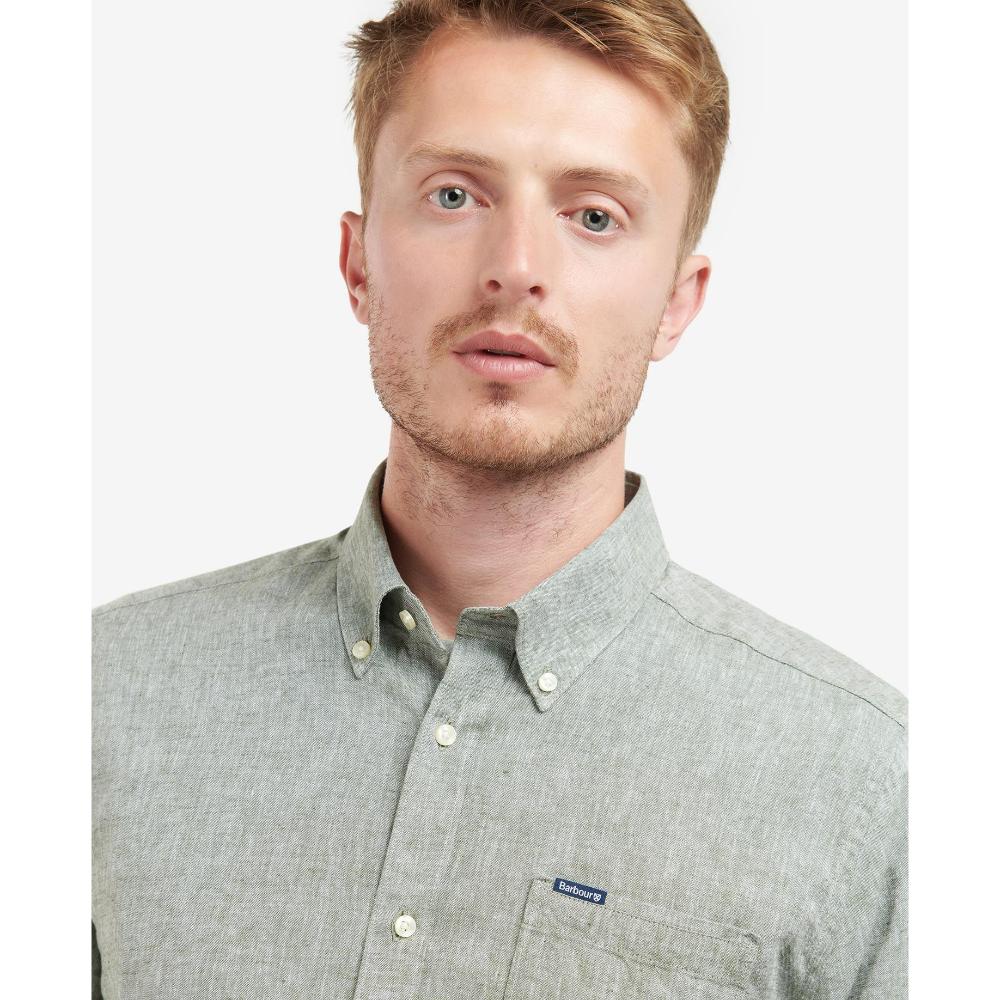 Barbour Camicia sartoriale Nelson Uomo Bleached Olive