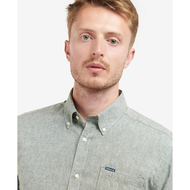 Barbour Camicia sartoriale Nelson Uomo Bleached Olive