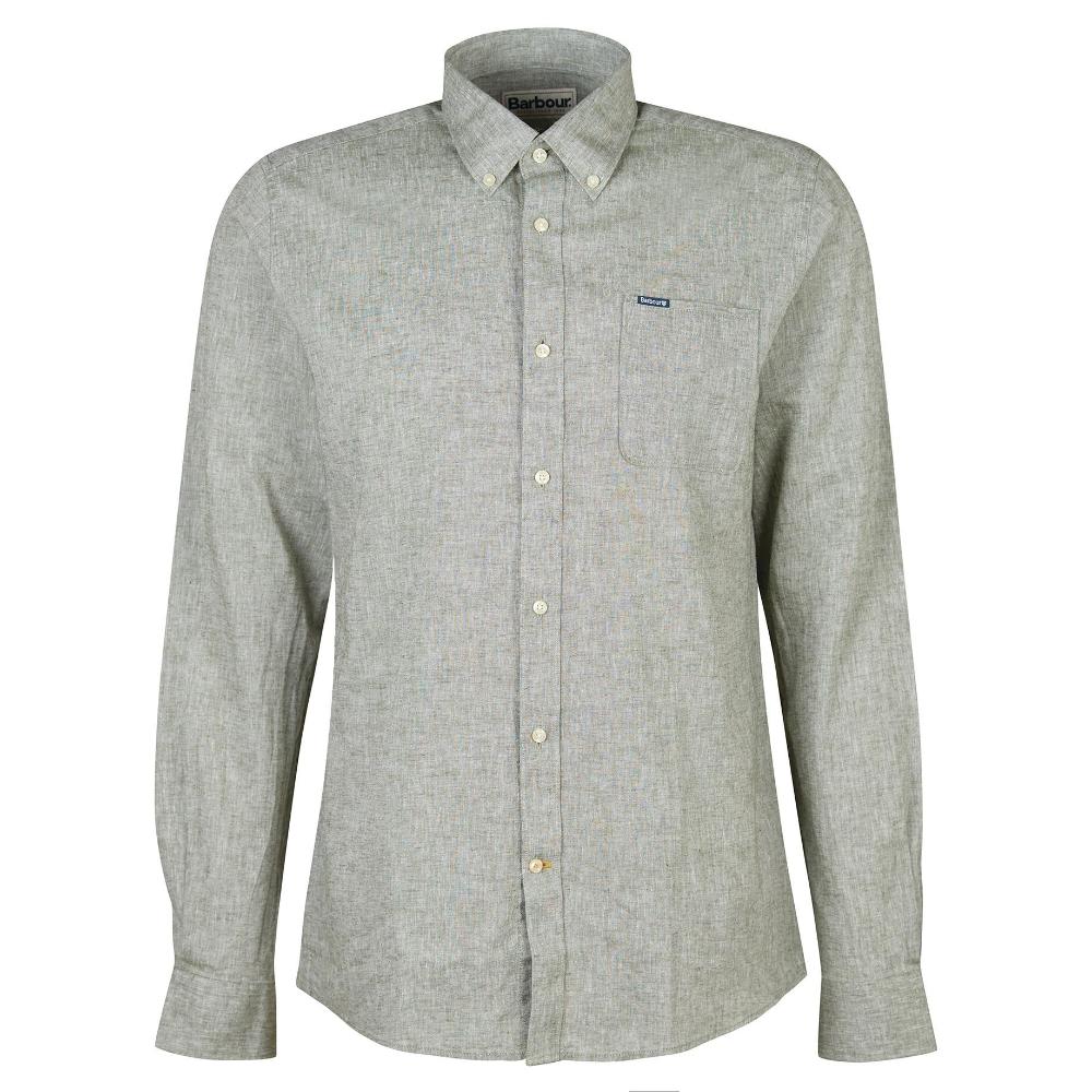 Barbour Camicia sartoriale Nelson Uomo Bleached Olive