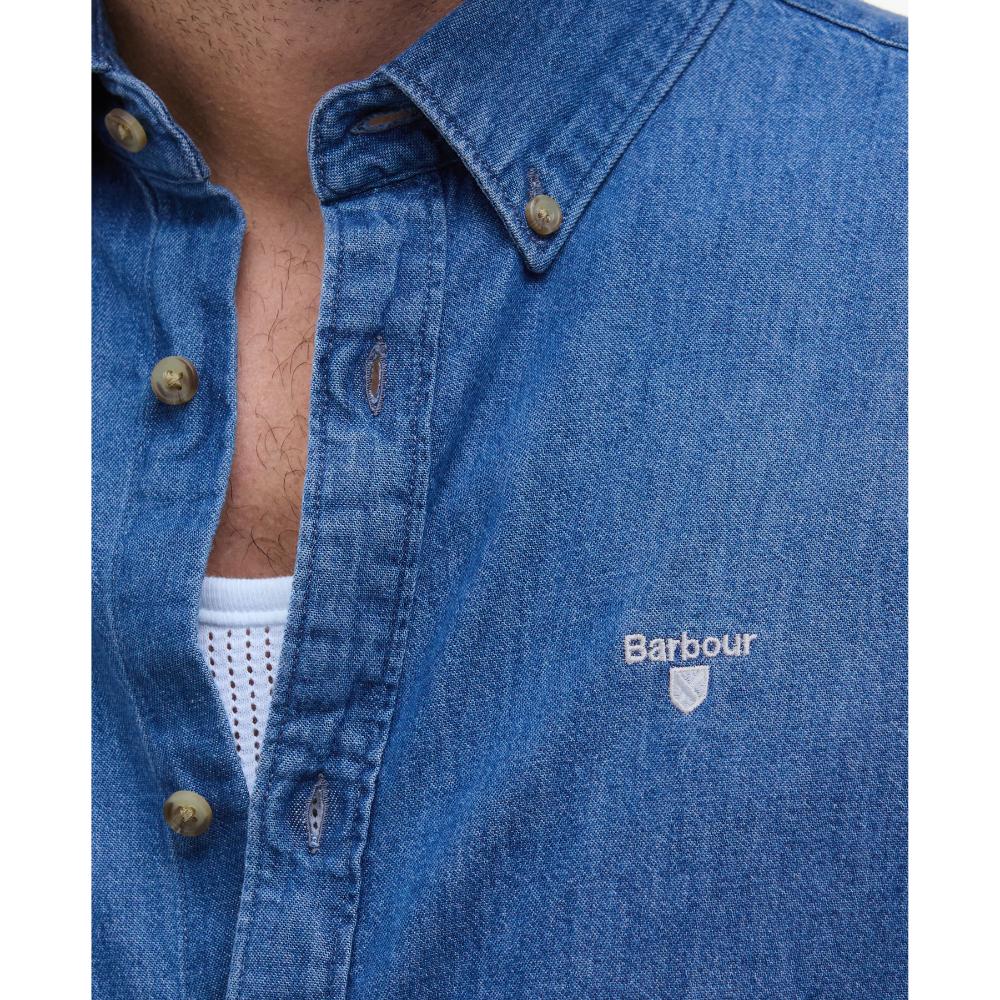 Barbour Camicia Maniche Lunghe Denim Uomo Chambray