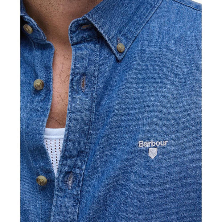 Barbour Camicia Maniche Lunghe Denim Uomo Chambray