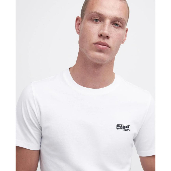 Barbour Essential Polo a Righe Uomo Classic White/Classic Black