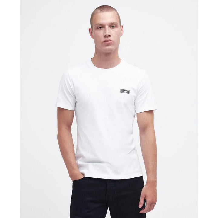 Barbour Essential Polo a Righe Uomo Classic White/Classic Black