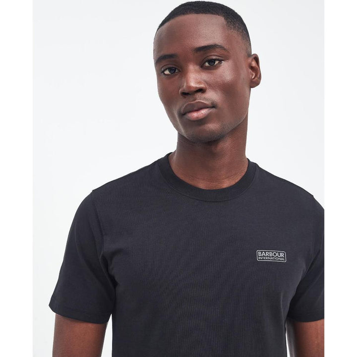 Barbour Essential Polo a Righe Uomo Black/Pewter