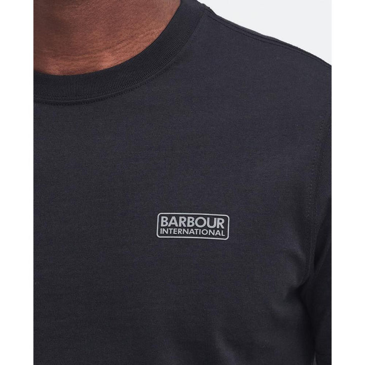 Barbour Essential Polo a Righe Uomo Black/Pewter
