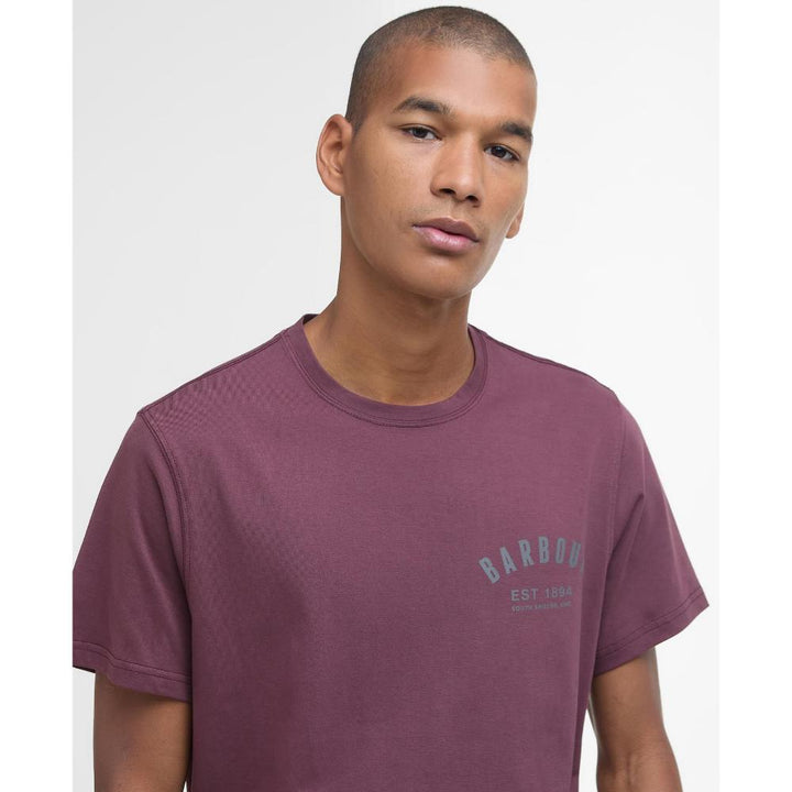 Barbour T-shirt Preppy Uomo Burnt Heather