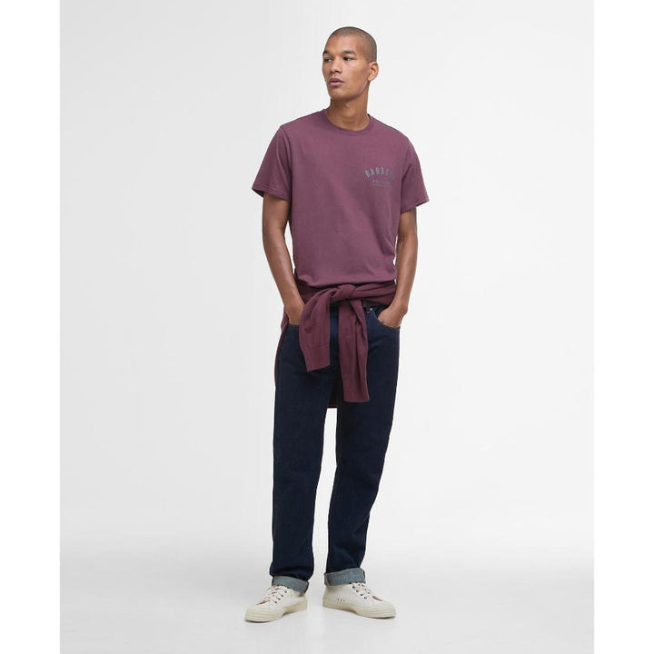 Barbour T-shirt Preppy Uomo Burnt Heather
