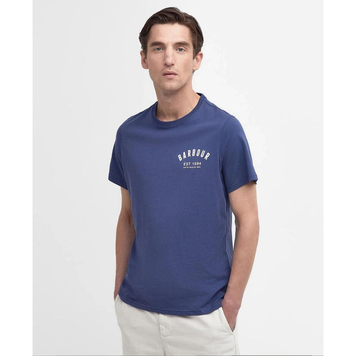 Barbour T-shirt Preppy Uomo Oceano
