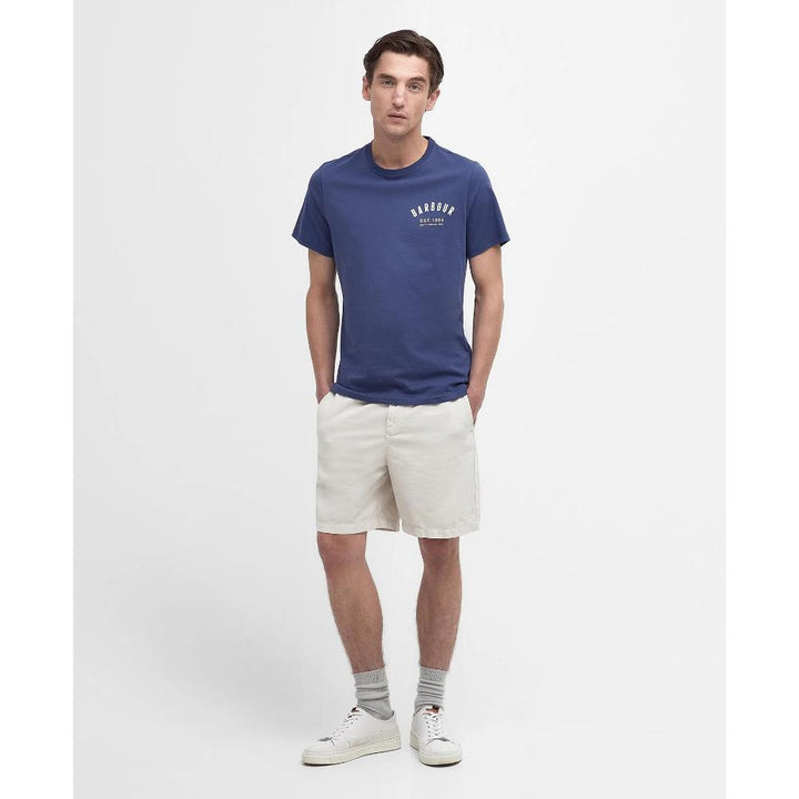 Barbour T-shirt Preppy Uomo Oceano