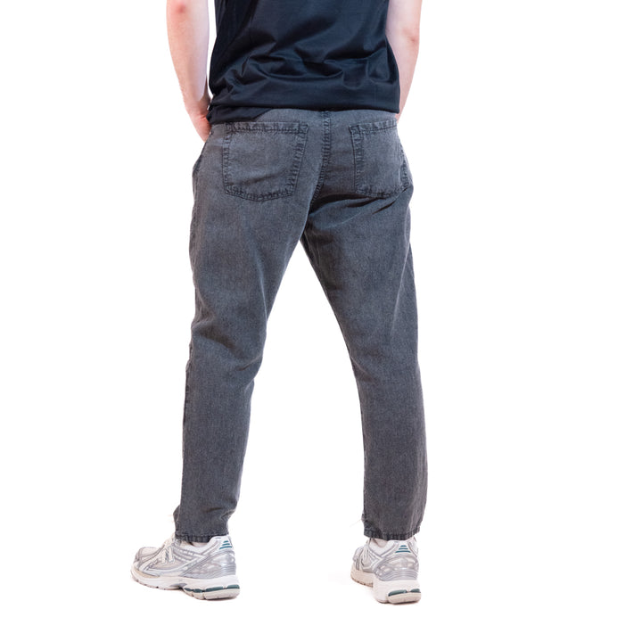 Pantalone Berna Misto Lino Nero