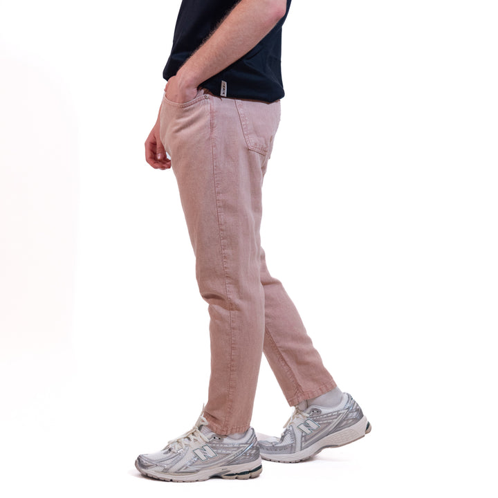 Berna Pantalone Misto Lino Dusty Pink