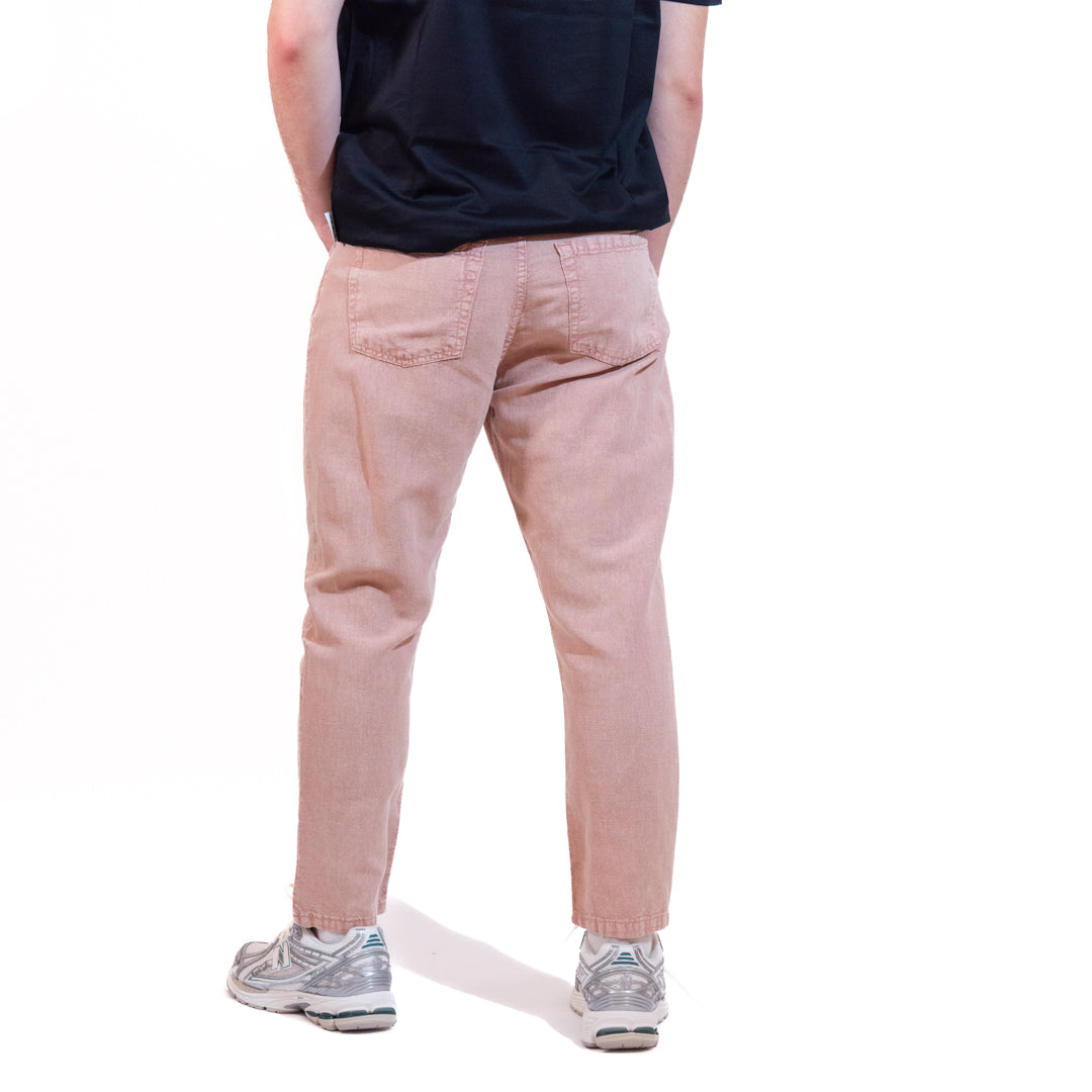 Berna Pantalone Misto Lino Dusty Pink