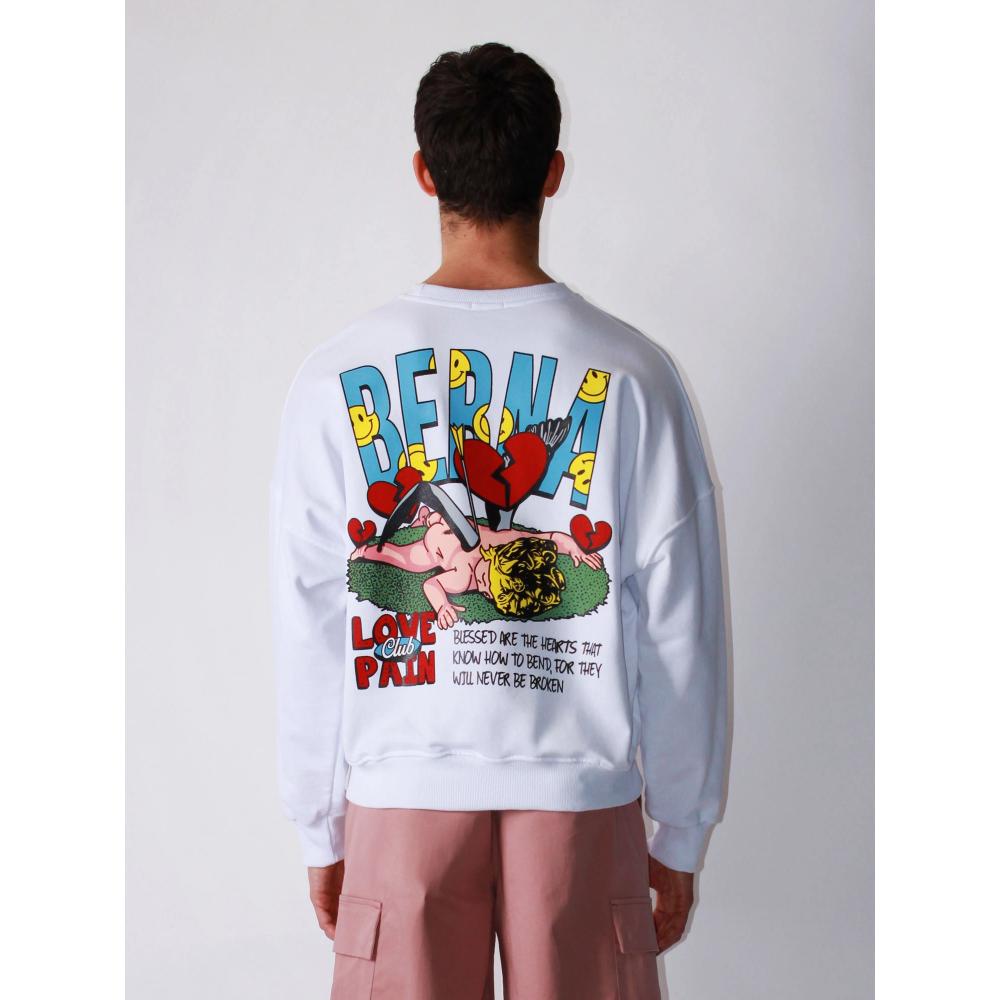 Berna Felpa Cupido Love Pain Uomo White