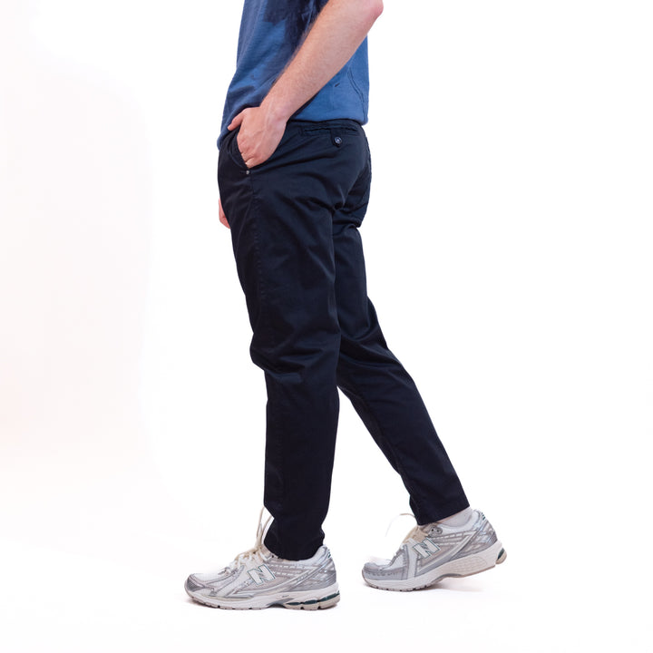 Berna Pantalone Con Pinces Blu