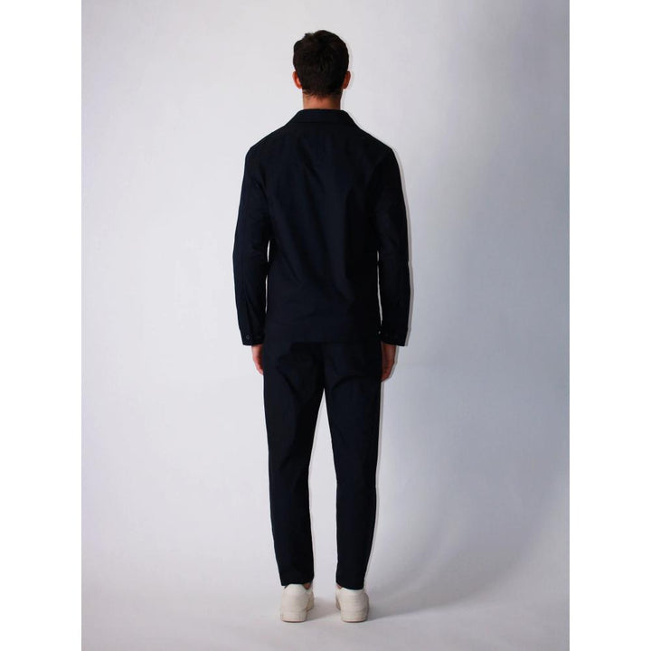 Berna Overshirt Strutturato Uomo Blu
