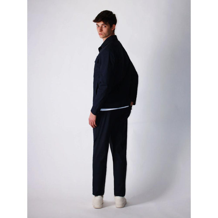 Berna Overshirt Strutturato Uomo Blu