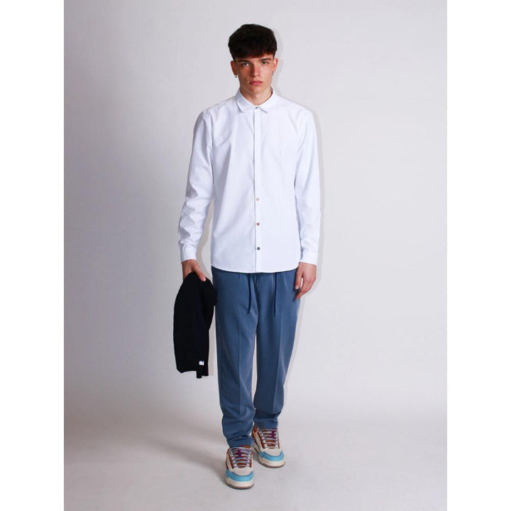Berna Pantalaccio Cropped Pinces e Coulisse Uomo Denim