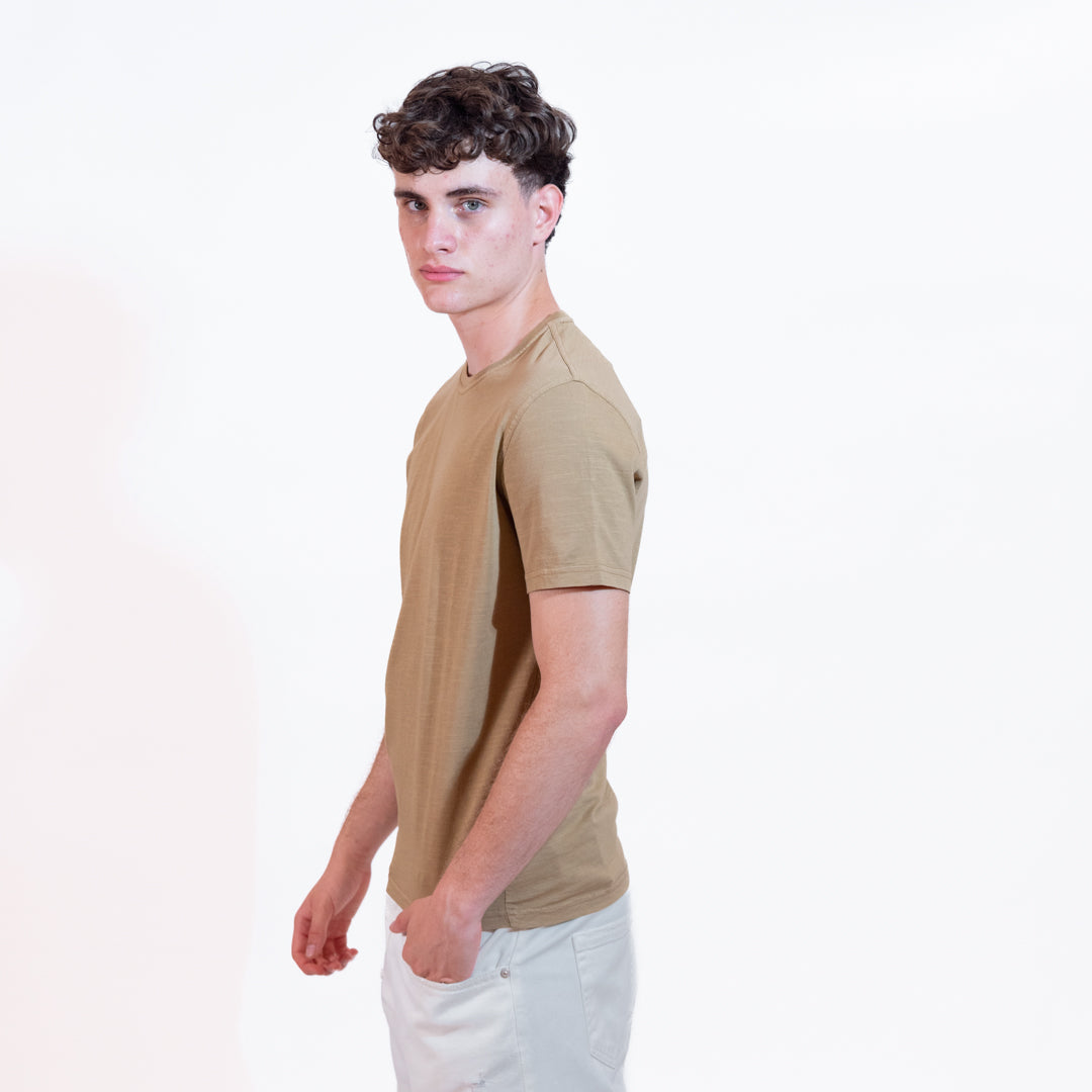 Bl'ker T-shirt Fiammata Uomo Kakhi Green
