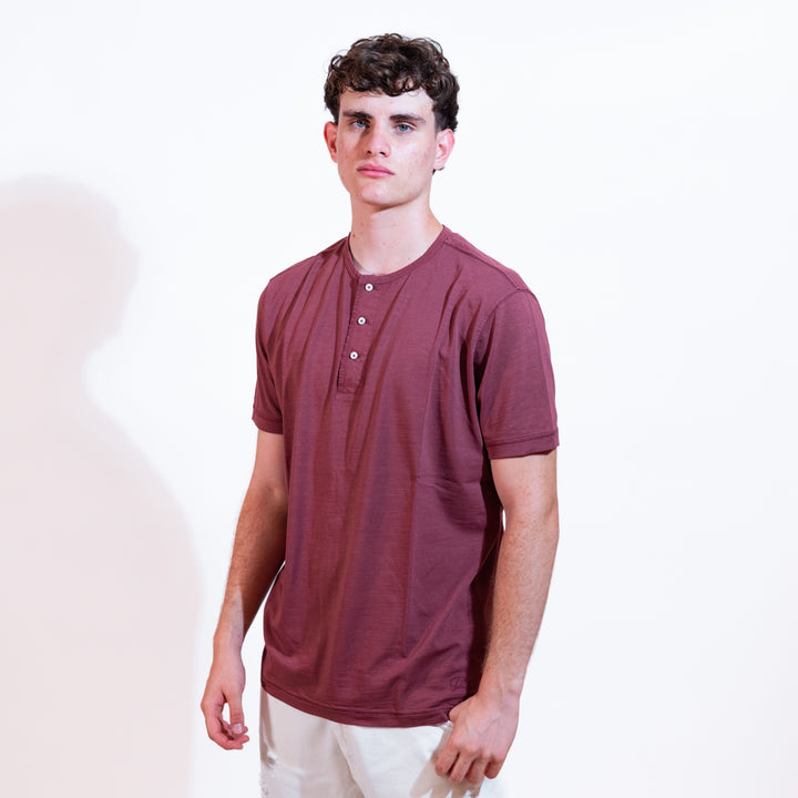 Bl'ker T-shirt Chester Uomo Bordeaux