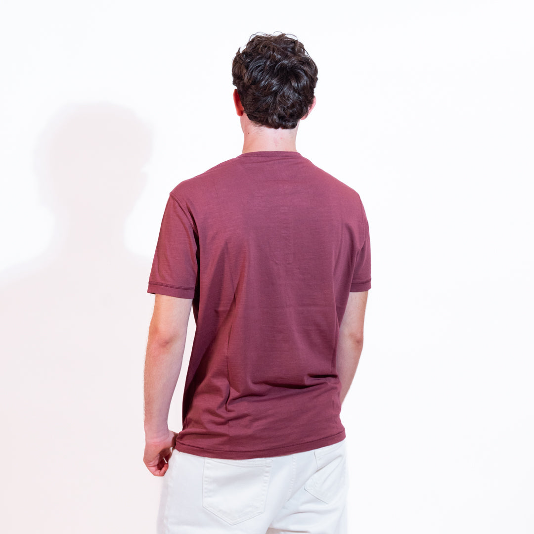 Bl'ker T-shirt Chester Uomo Bordeaux