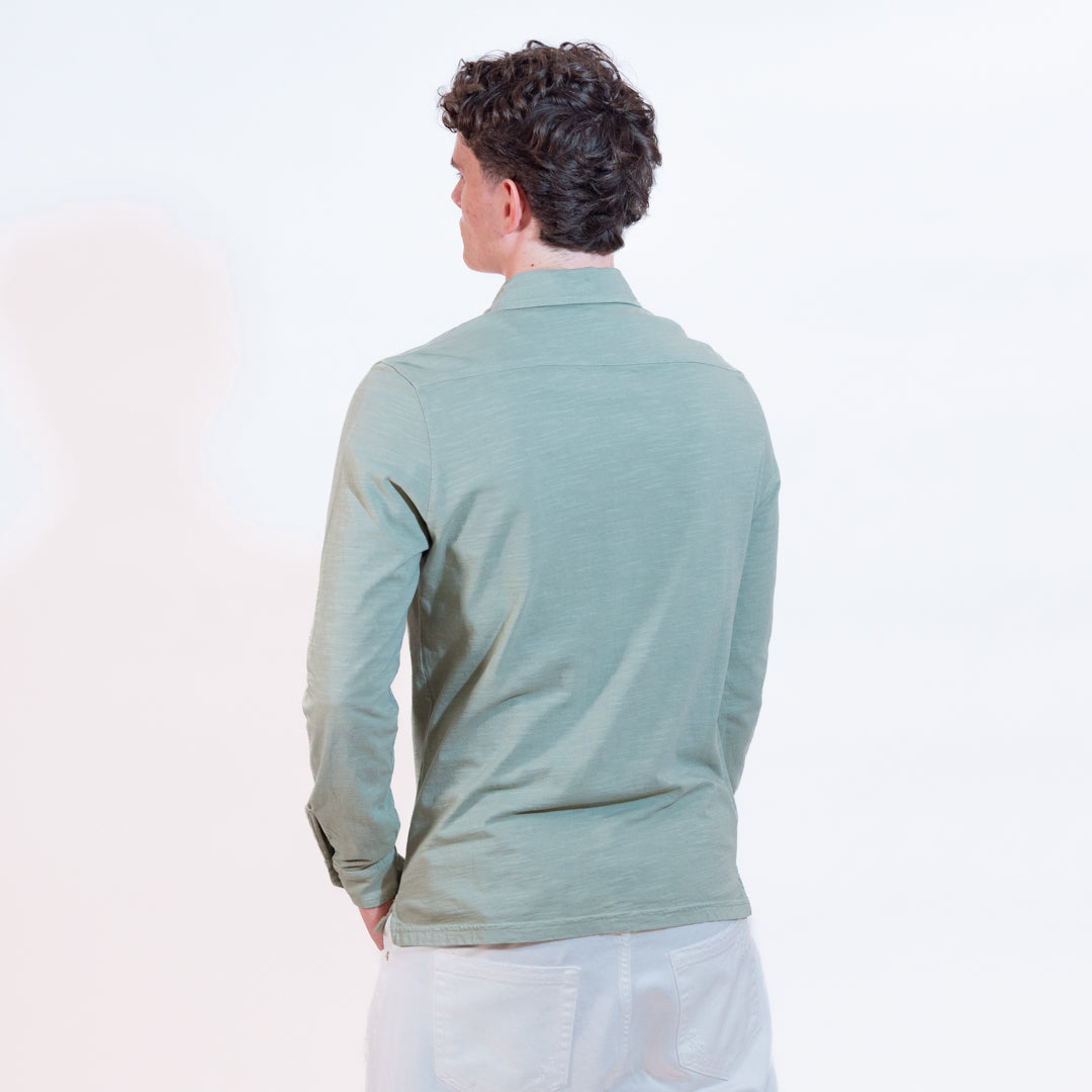 Bl'ker Camicia Fiammata Uomo Sage