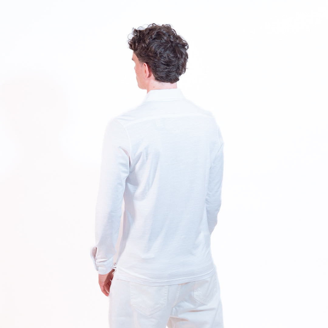 Bl'ker Camicia Fiammata Uomo White
