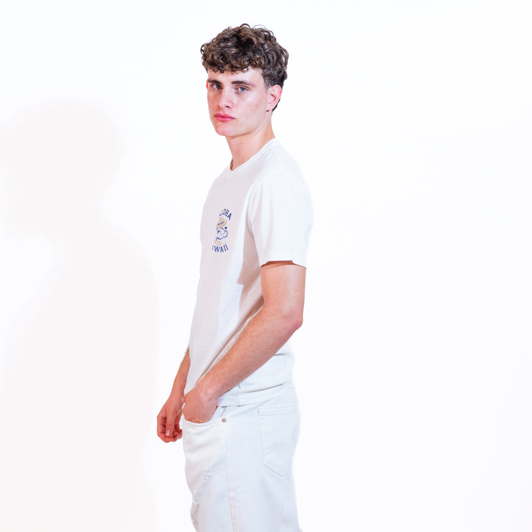 Bl'ker T-Shirt Aloha Hawaii Uomo White