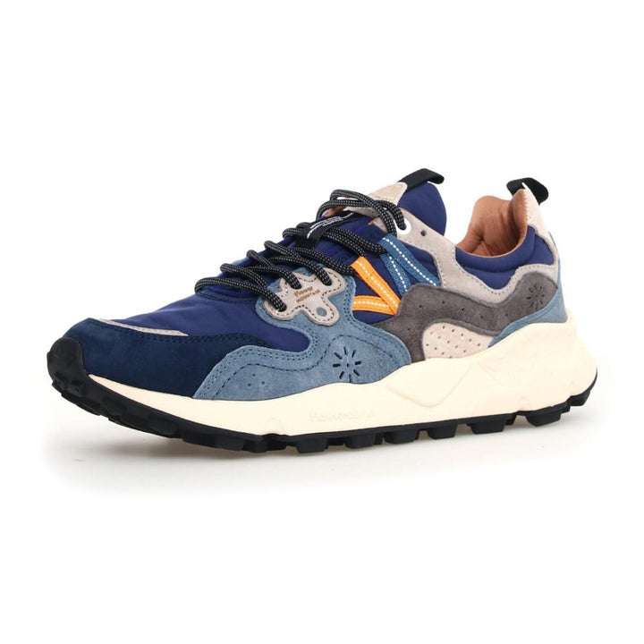 Flower Mountain Yamano 3 Man Suede/Nylon Blu-Giallo