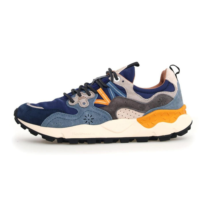 Flower Mountain Yamano 3 Man Suede/Nylon Blu-Giallo