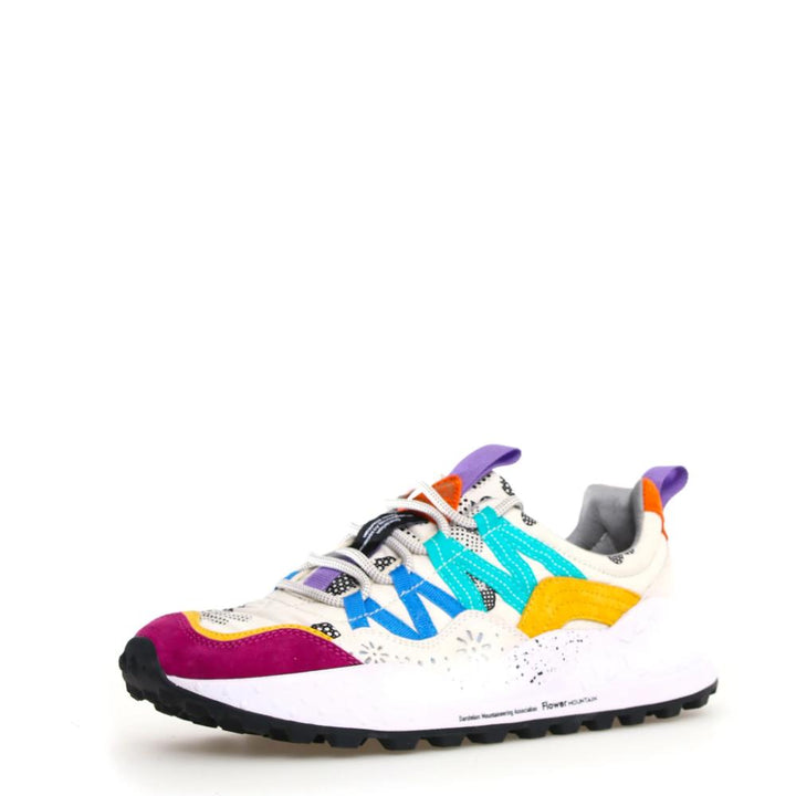 Flower Mountain Washi Woman Sneakers Suede Fuchsia-White-Zucca