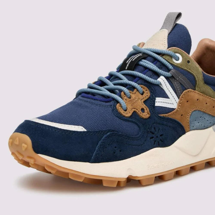 Flower Mountain Yamano 3 Suede Canvas Sneaker Uomo Navy Blue