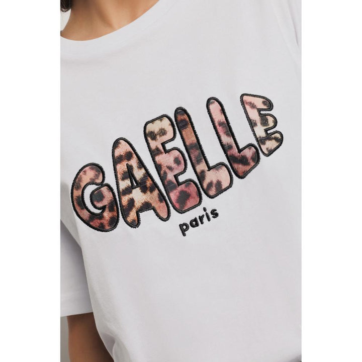 Gaëlle Paris Jersey T-shirt Bianco