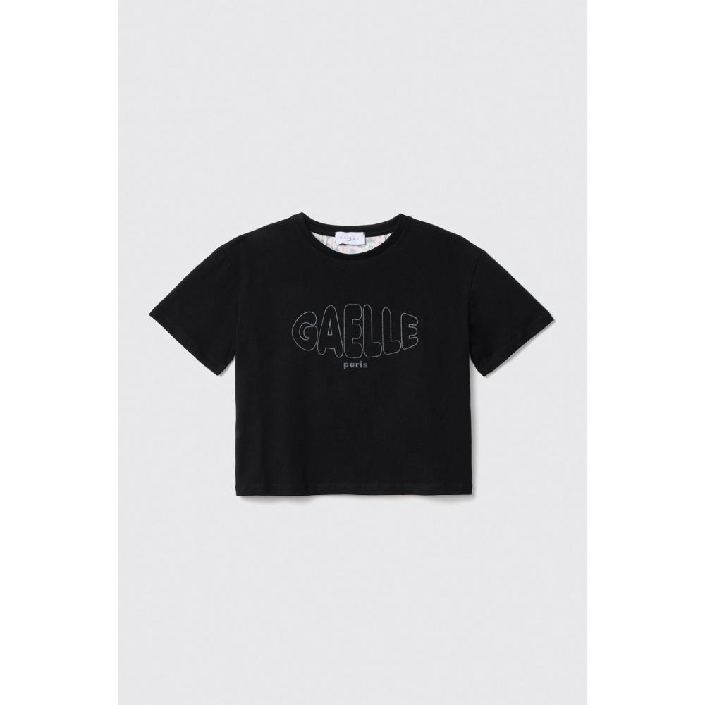 Gaëlle Paris T-shirt Jersey Paricollo Nero